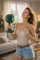 Ventilador Portátil Recarregável Silencioso com 3 Velocidades
