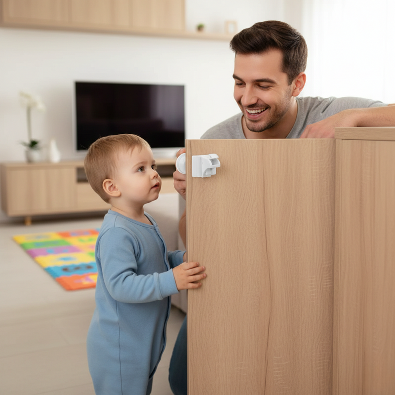 Kit de Travas Magnéticas de Segurança para Gavetas e Portas