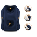 Almofada Viagem Inflável Travesseiro Descanso Dormir Suporte Cabeça Pescoço ref: KX595