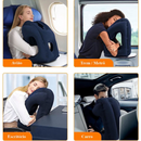 Almofada Viagem Inflável Travesseiro Descanso Dormir Suporte Cabeça Pescoço ref: KX595